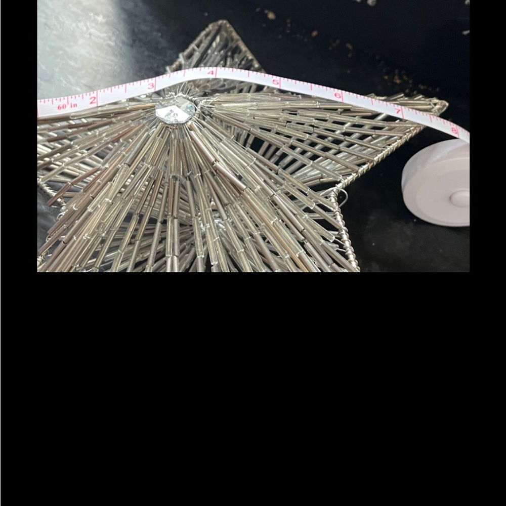 Silver Star Tree Topper - Picture 4 of 4